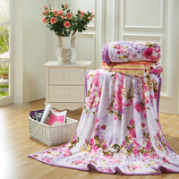 Bliss 百丽丝家纺 悠悠晨香 柔软法兰绒毯 180*200cm