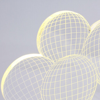 良美惠 3D视觉效果氛围灯 创意夜灯 气球