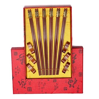 阿里山 蛟龙戏珠 红木筷子高档礼盒 6双装