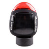 凯速LED太阳能充电半圆自行车尾灯 警示闪光免电池 黑色红光 RA004