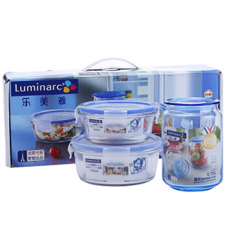 Luminarc 乐美雅 玻璃保鲜盒 3套装