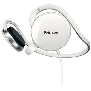 PHILIPS 飞利浦 SHM6110U 平头塞挂耳式有线耳机 白色 3.5mm