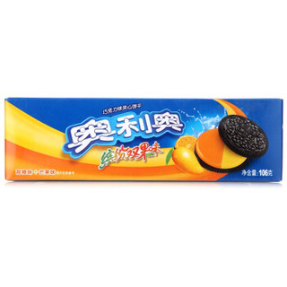  OREO 奥利奥 缤纷双果味夹心饼干 甜橙味+芒果味 106g