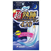 unicharm 尤妮佳 苏菲 超熟睡夜用卫生巾 420mm*10片
