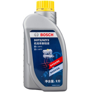 博世(BOSCH) DOT3 刹车油/制动液/离合器油 1L 通用型(干沸点230℃/湿沸点145℃)进口原料国内调配 一升装