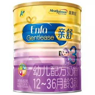 京东PLUS会员：美赞臣 安婴儿A+ 亲舒乳蛋白部分水解幼儿配方奶粉 3段(12-36月龄) 850克(罐装) *2件