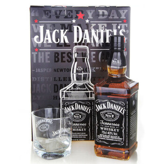  JACK DANIELS 杰克丹尼 田纳西州威士忌单杯礼盒 700ml 2016年礼盒