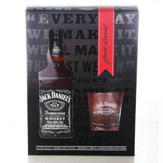  JACK DANIELS 杰克丹尼 田纳西州威士忌单杯礼盒 700ml 2016年礼盒