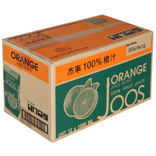  Joos 杰事  100%橙汁 1L*12盒