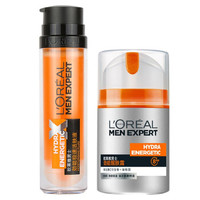 L'OREAL PARISL‘OREAL PARIS 巴黎欧莱雅 男士劲能醒肤露套装（劲能醒肤露50ml+劲能极速活肤液50ml）
