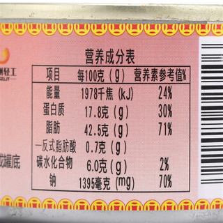 鹰金钱 广东凤尾鱼鱼罐头 155g