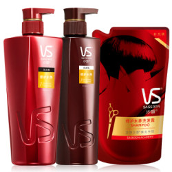 VS 沙宣 修护水养洗护套装（洗750ml+护400ml+补充装200ml）赠洗护旅行装 150ml *2件