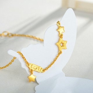 商品chow tai seng 周大生 黄金星星手链 3.39克