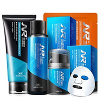 JVR 杰威尔 男士控油补水套装 （磨砂洁面乳120g+健肤水150ml+护肤霜50g+面膜25g）