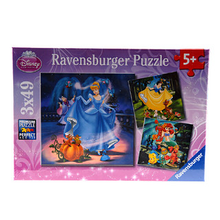 Ravensburger 睿思 迪士尼公主 拼图玩具 R093397 (3x49片) 