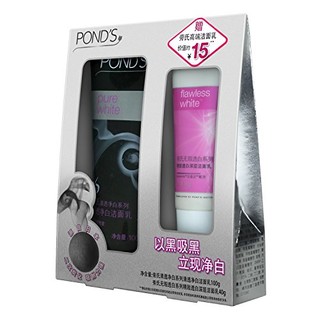 POND‘S 旁氏 清透净白洁面乳100g+无瑕透白深层透白洁面乳40g