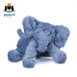 jELLYCAT 波浪毛系列 大象 蓝色