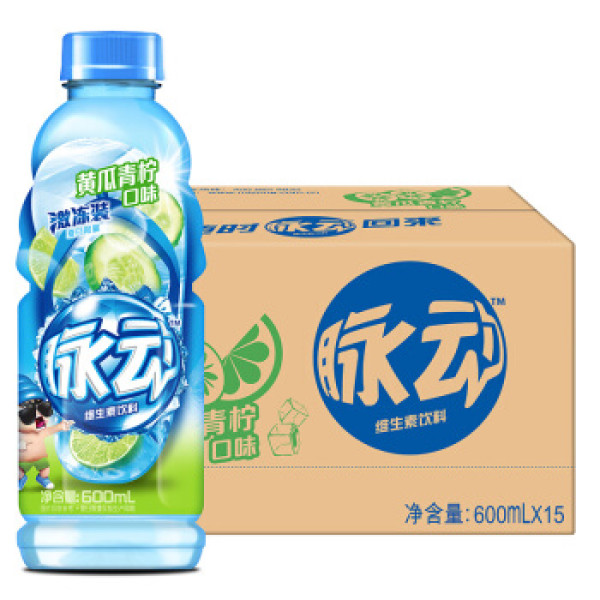 mizone脉动维生素饮料酷冰黄瓜青柠味600ml15