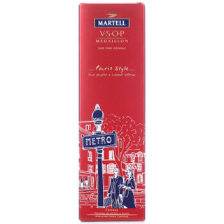 Martell 马爹利 V.S.O.P 干邑白兰地 金牌 巴黎风情左岸限量款 700ml 