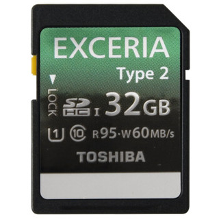 TOSHIBA 东芝 EXCERIA 极至瞬速 32G SD存储卡（U3）