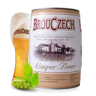 BROUCZECH 布鲁杰克 黄啤酒 5L