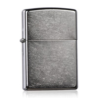 ZIPPO 之宝 207 经典铬沙仿旧碎花打火机 银色