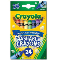 京东PLUS会员：Crayola 绘儿乐 可水洗蜡笔 24色 *6件 +凑单品