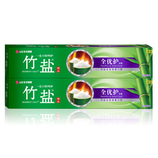 BAMBOO SALT 竹盐 LG竹盐牙膏全优护精品220gx2支装清洁清新口气减黄牙渍护齿家庭装