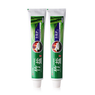 BAMBOO SALT 竹盐 LG竹盐牙膏全优护精品220gx2支装清洁清新口气减黄牙渍护齿家庭装