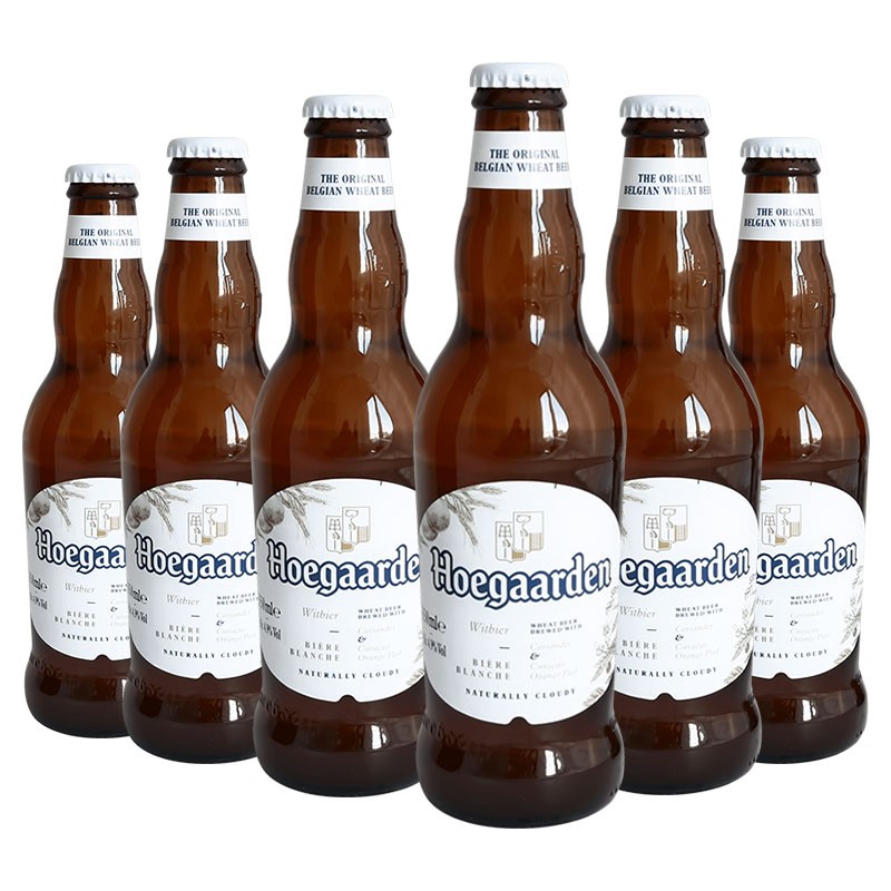 福佳hoegaarden比利时风味精酿啤酒福佳白啤酒330ml6瓶6件