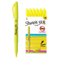 Sharpie 锐意 荧光笔 12支/盒 黄色 *3件