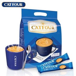 Catfour 蓝山咖啡200条/40条风味 特浓缇神速溶三合一咖啡粉600g 正品特惠 蓝山风味咖啡 40条600g*1袋