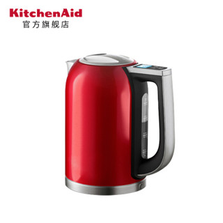 kitchenaid 5KEK1722C温控电热水壶 304不锈钢智能恒温婴儿冲奶可用 红色