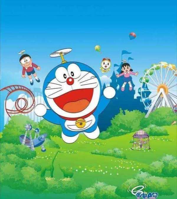 inplay潮迅动漫哆啦a梦竹蜻蜓磁悬浮手办