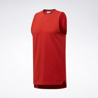 Reebok锐步官方RBK PERFORATED COTTONTANK男子健身背心FJ5195