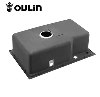 OULIN 欧琳 不锈钢水槽套装 OLWG68440水槽+CFL003龙头 720x450mm
