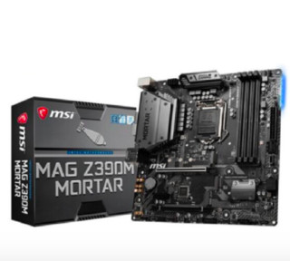 MSI 微星 Z390M MORTAR 主板 黑色 +intel 酷睿 i5-9600KF 板U套装