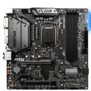 MSI 微星 Z390M MORTAR 主板 黑色 +intel 酷睿 i5-9600KF 板U套装