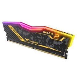 Team 十铨 T-FORCE DELTA TUF Gaming RGB DDR4 3000 台式机内存条 16GB