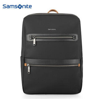 Samsonite/新秀丽双肩包男女商务电脑包笔记本包黑色 BR6