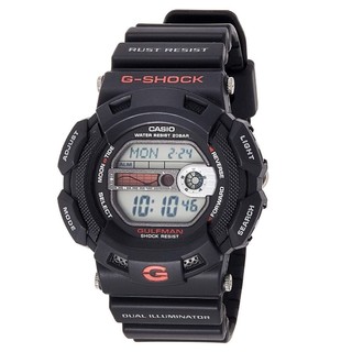 CASIO 卡西欧 G-SHOCK系列 G-9100-1 男士电子手表 46mm 灰色 黑色树脂带 圆形