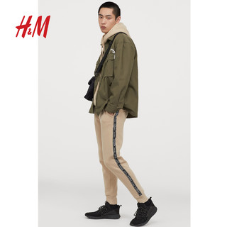 H&M 0879727 男士帆布工装衬衫外套