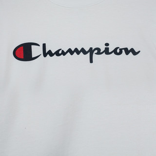 Champion 草写logo圆领长袖T恤