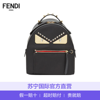 FENDI 芬迪 小怪兽 迷你 双肩背包 黑色8BZ038-A3KT-F0KUR