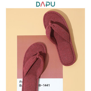 DAPU 大朴 AE2X0120140337 女士针织棉家居拖鞋