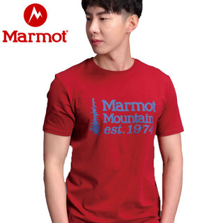 Marmot 土拨鼠 H53615 男士圆领短袖T恤