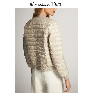 Massimo Dutti 06723601710 金属感线绗缝女士外套