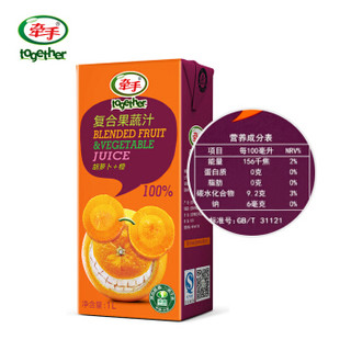 牵手 100%果蔬汁 胡萝卜+橙  1L*6盒