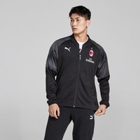 AC米兰18-19赛季训练夹克 挡风舒适 男款长袖外套 S 黑配红色