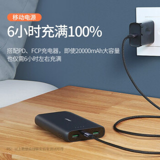 UGREEN 绿联 PB132 移动电源 18W双向 20000mAh